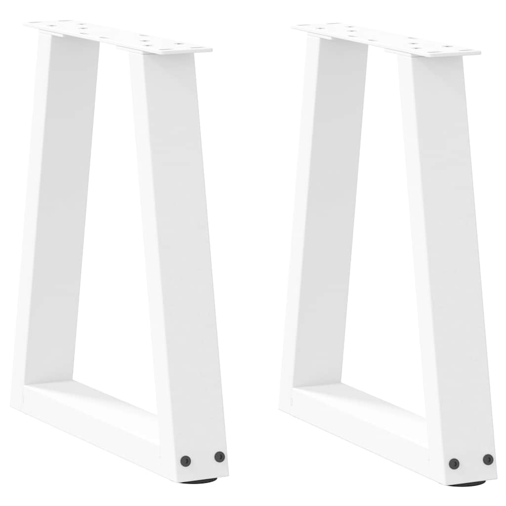 vidaXL Patas para mesa de centro en forma de V (2 unidades)  38 x (42-43,3) cm, acero