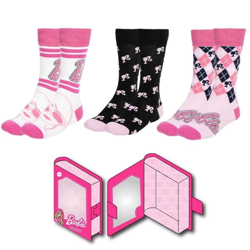 Pack 3 meias Barbie tamanho 36-43
