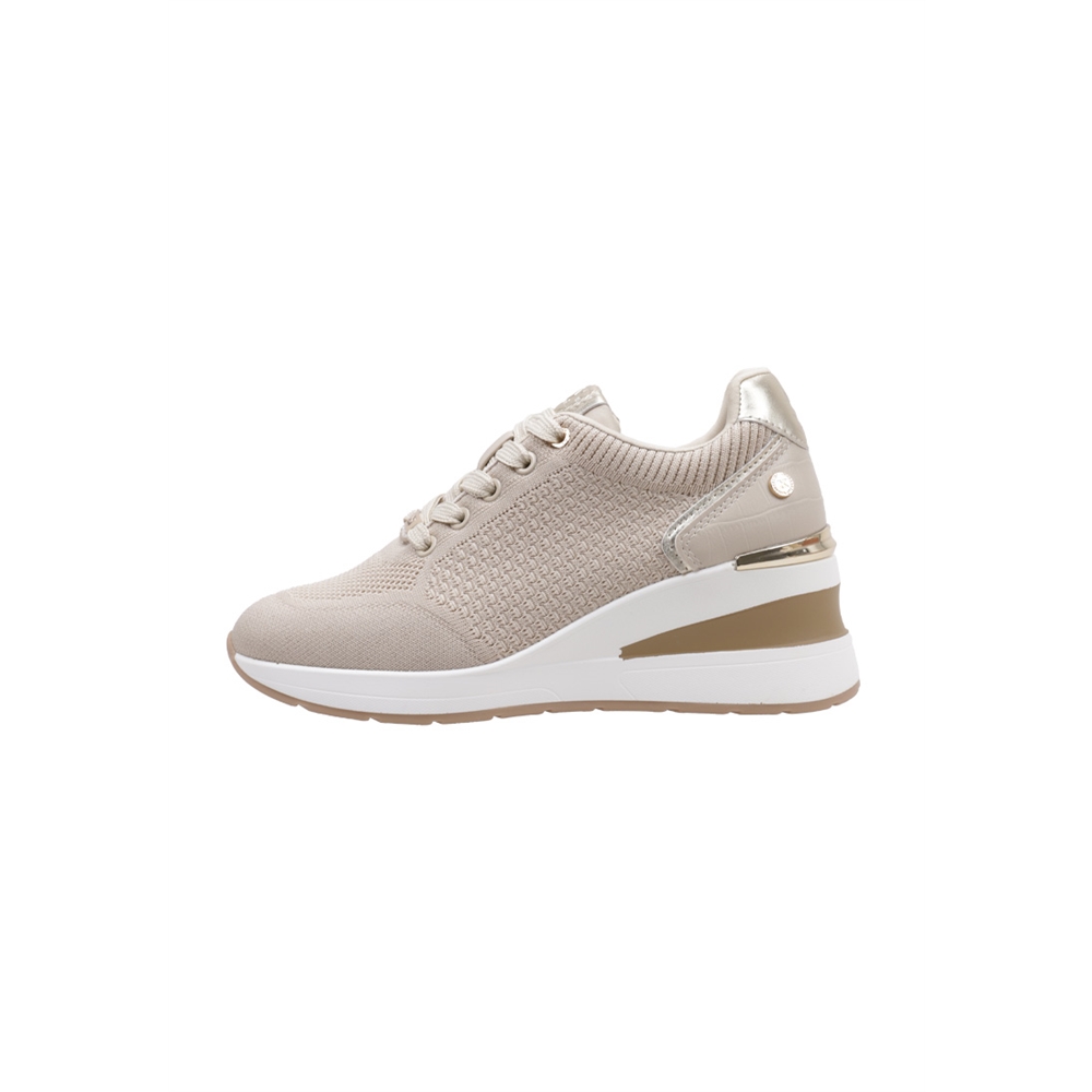 Xti 14372101 Deportivas Con Cuña Mujer Beige