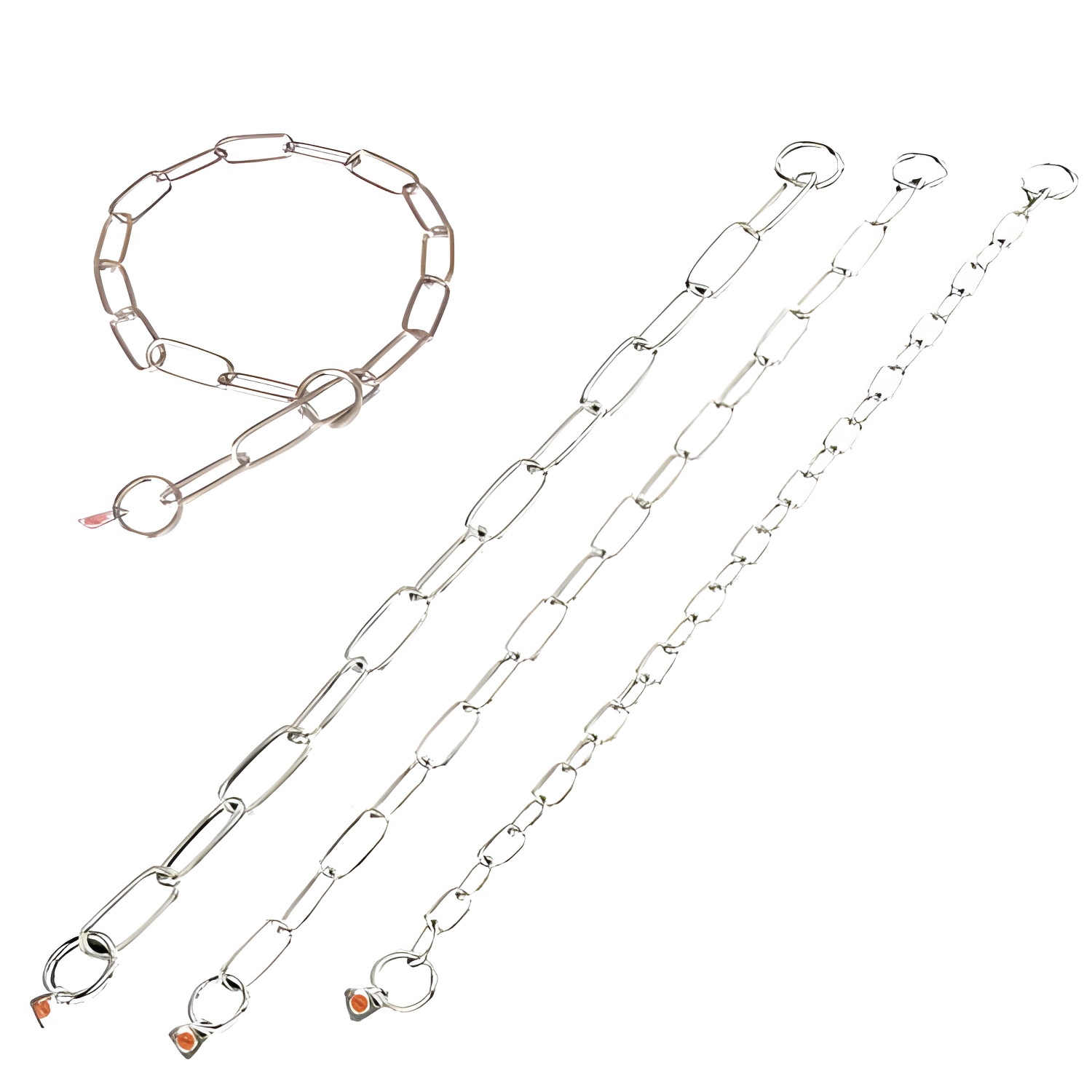 Ibañez Collar de Cadena Inoxidable para Perros de Caza y Salvamento