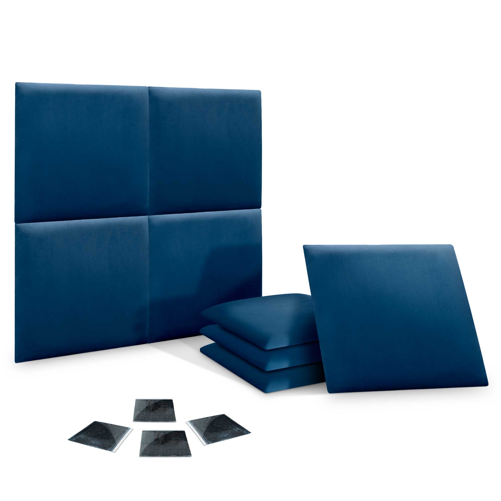 DHOME Juego de Paneles Tapizados de Terciopelo Premium Pack Autoadhesivos para Pared Acústicos Absorbentes Protección