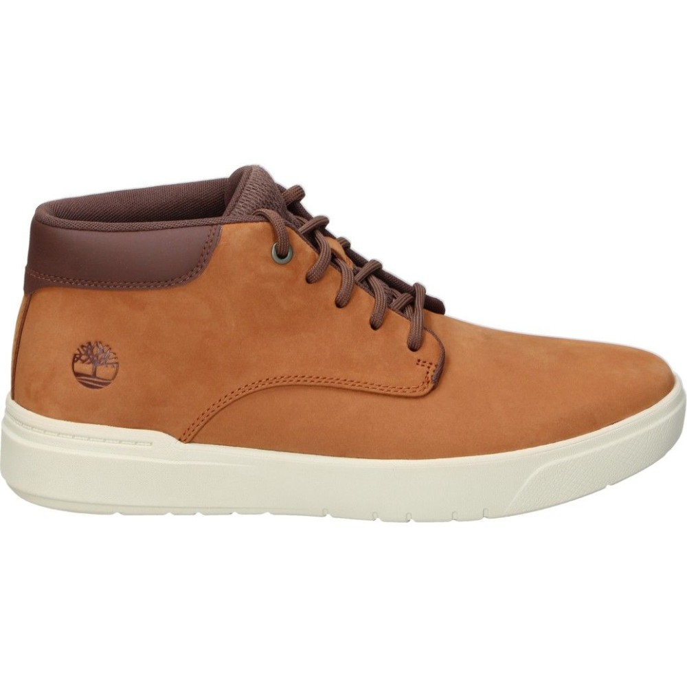 TIMBERLAND | Botas Casual Timberland Seneca para Hombre – Bota de Invierno en Color Marrón con Suela Blanca – Botas Cómodas con Cordones – Versátiles y Combinables – Modelo TB0A69M1EM51
