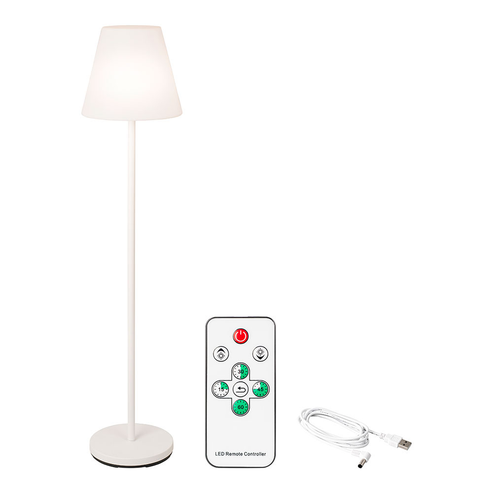 Lámpara de Pie Lumineo Blanco Exterior/interior 150cm Recargable
