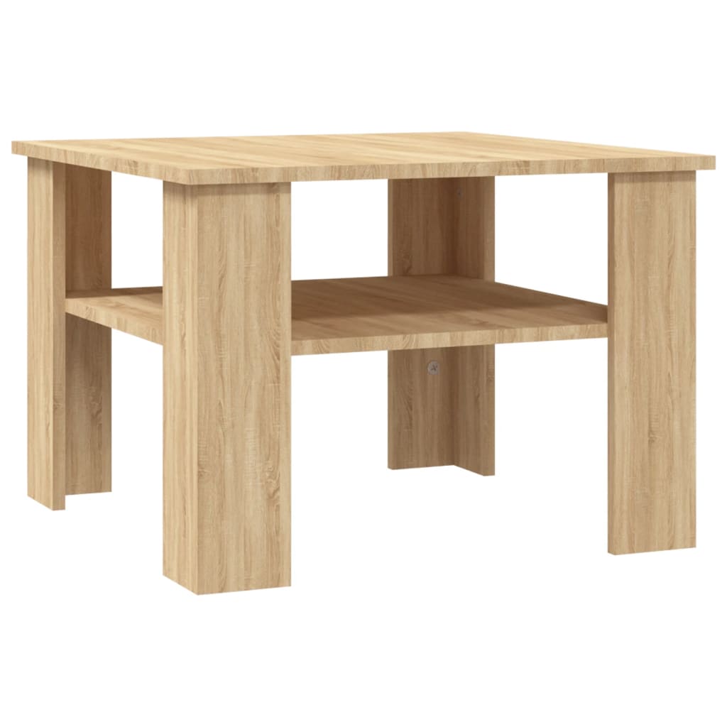 Vidaxl Mesa de Centro Madera Contrachapada 60x60x42 Cm Blanco
