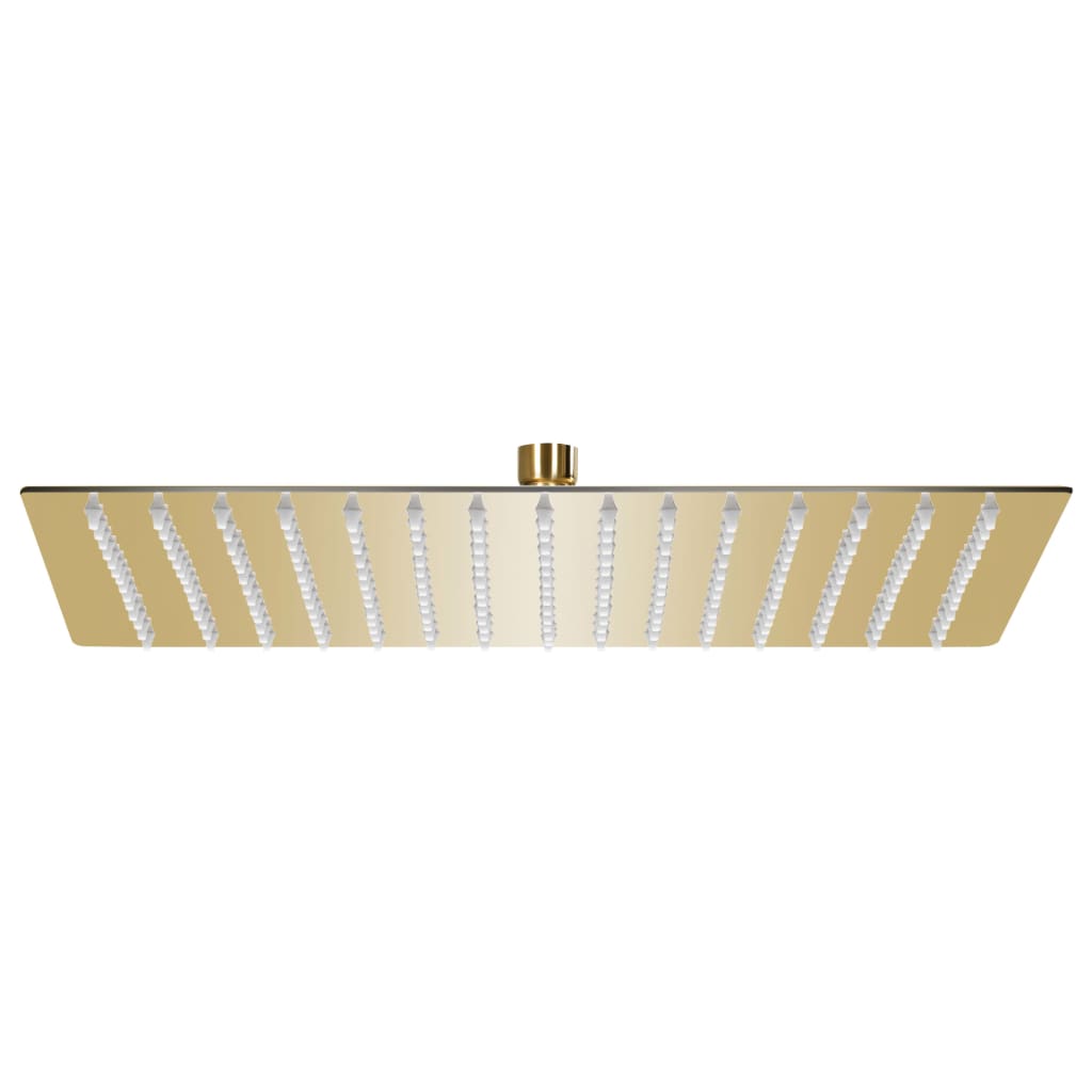 vidaXL Cabezal Ducha Efecto Lluvia Acero Inox Cuadrado 40x40 cm Baño Color Dorado,  Negro, y mas