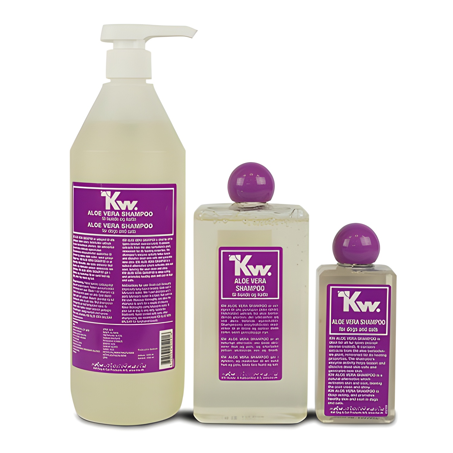 Champú Concentrado de Aloe Vera Kw para Mascotas de Piel y Manto Sensibles