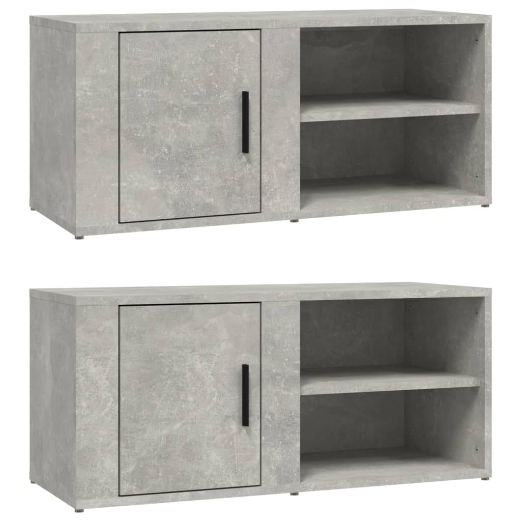 Vidaxl Mueble TV 2 Uds Madera Contrachapada 80x31,5x36 Cm