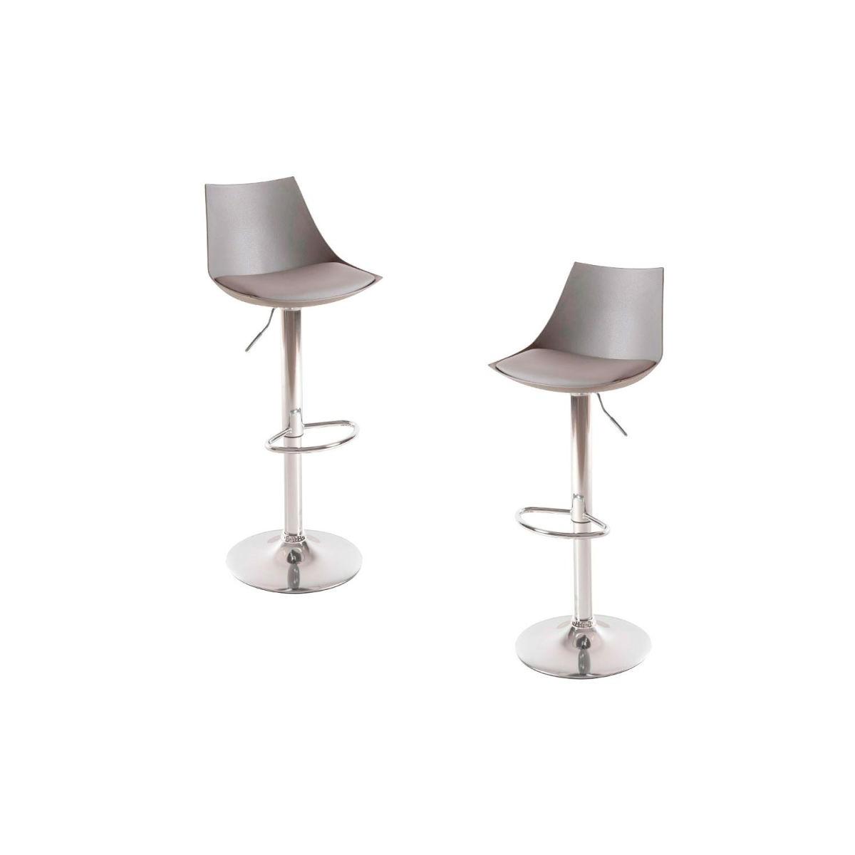 Regalos Miguel - Packs Taburetes Cocina - Pack 2 Taburetes Nery - Gris claro