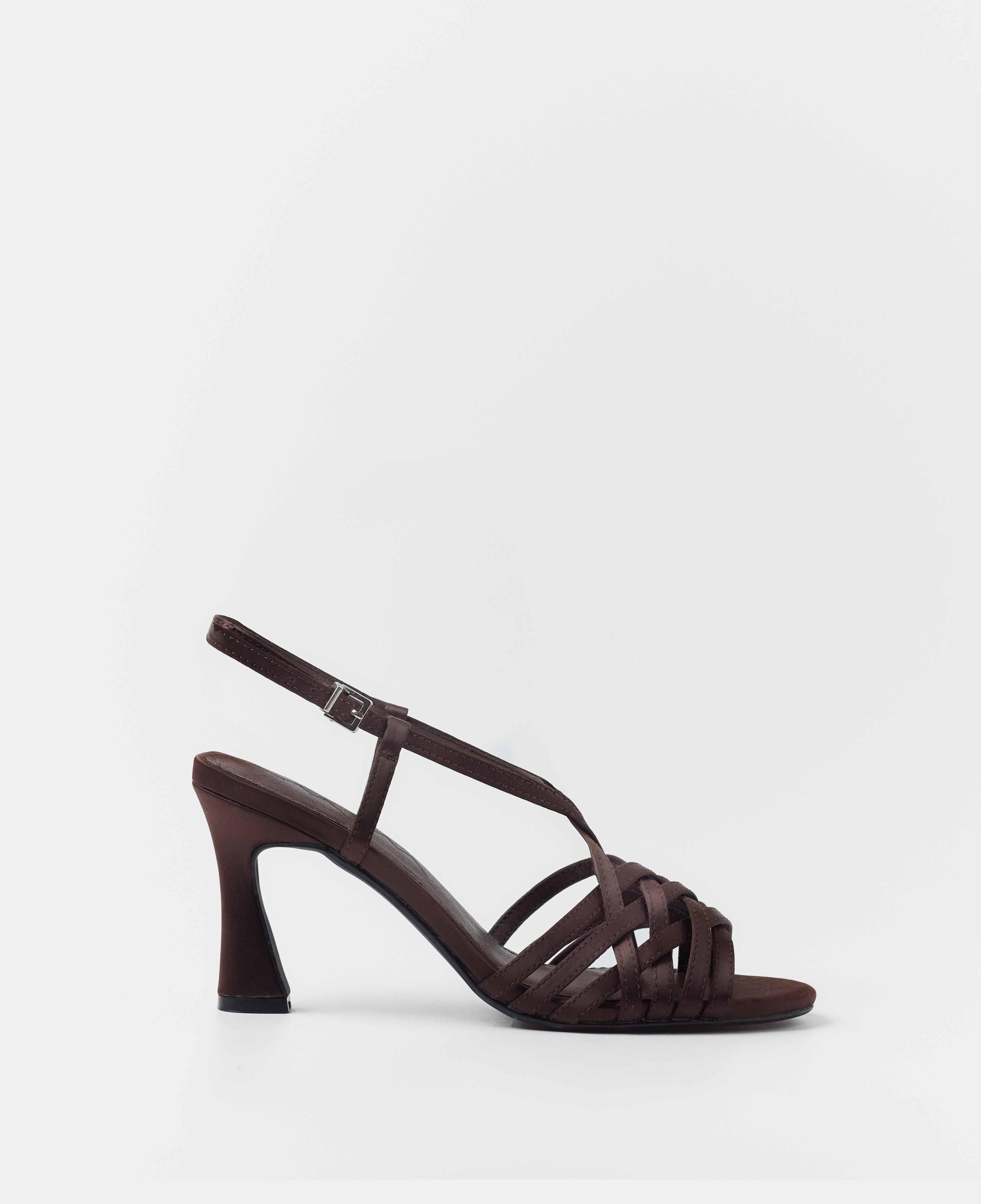 Sandalia Mim EVE Chocolate Satin Mujer