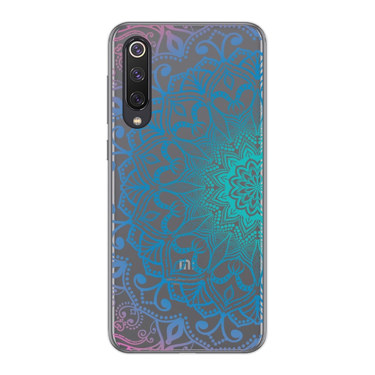 Tumundosmartphone Funda Gel Transparente para Xiaomi Mi 9 SE diseño Mandala Dibujos