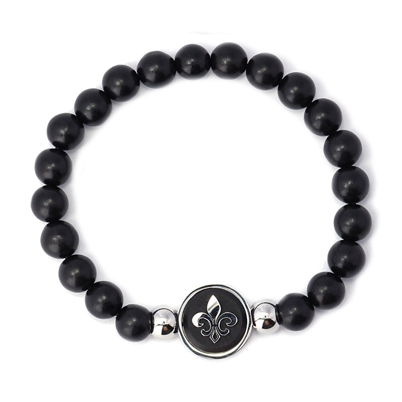 Pulsera bolas flor de lis H194 Anartxy