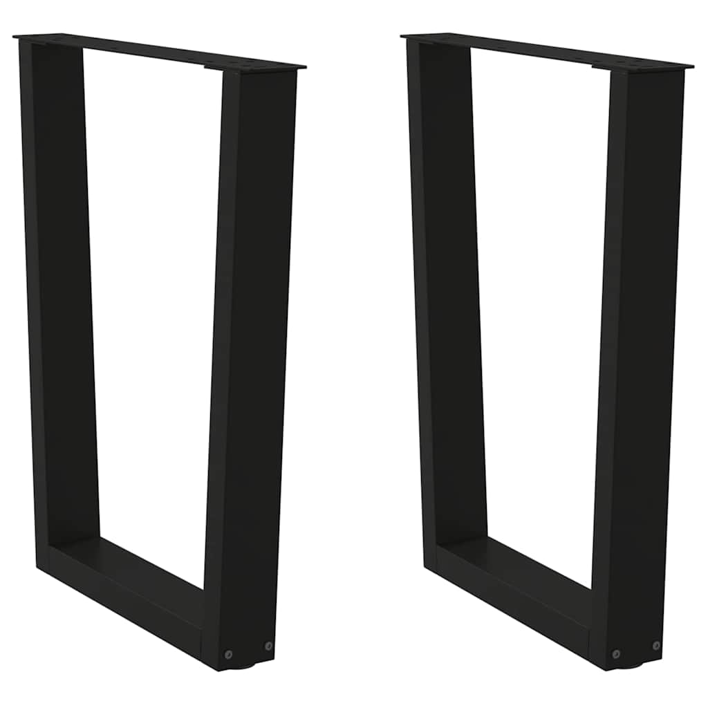 vidaXL Patas para mesa de comedor en forma de V (2 unidades) 60 x (72-73,3) cm, acero