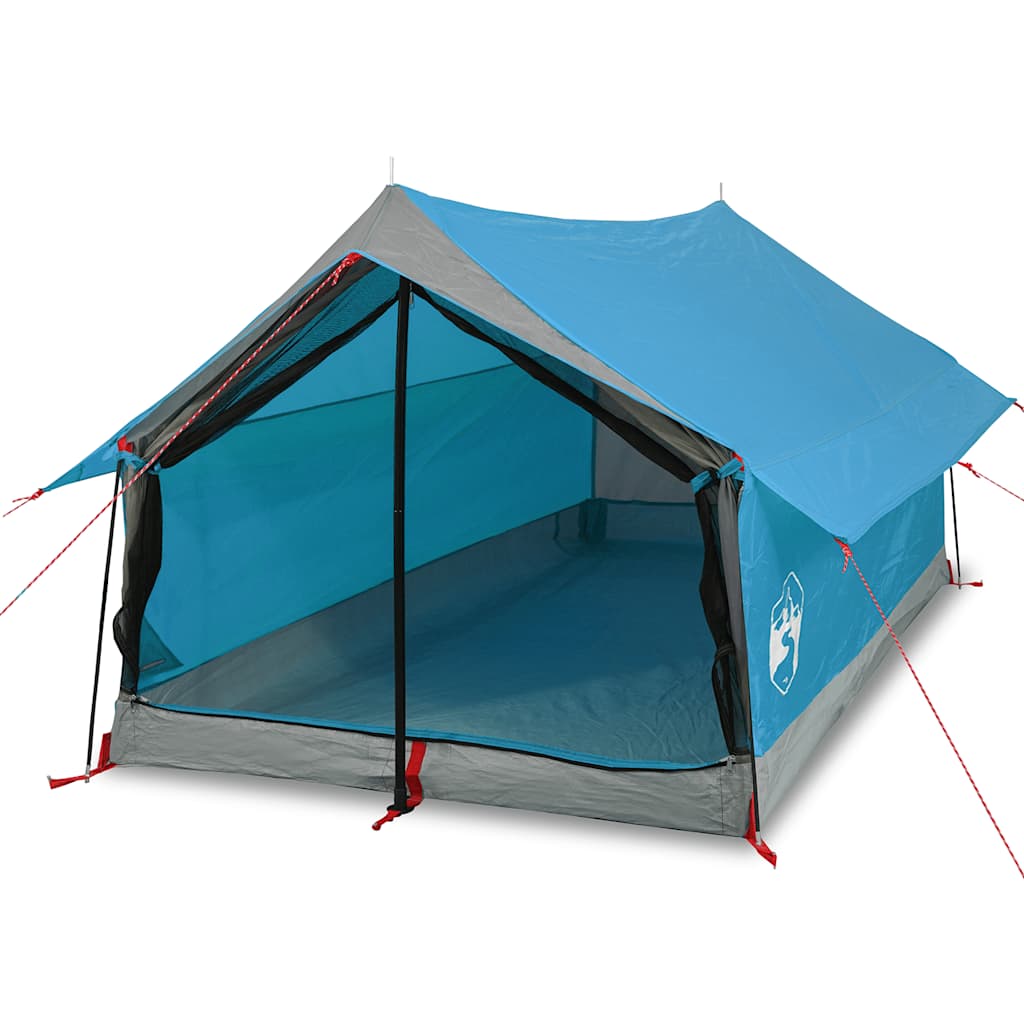 vidaXL Tienda de Campaña para 2 Personas Impermeable Toldo Camping Carpa Color Azul,  Gris y naranja,  Verde y mas