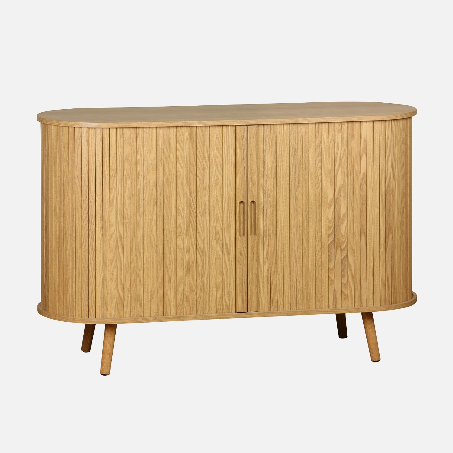 sweeek - Aparador escandinavo con 2 puertas correderas, 120cm , Legacy , 120x40x75
