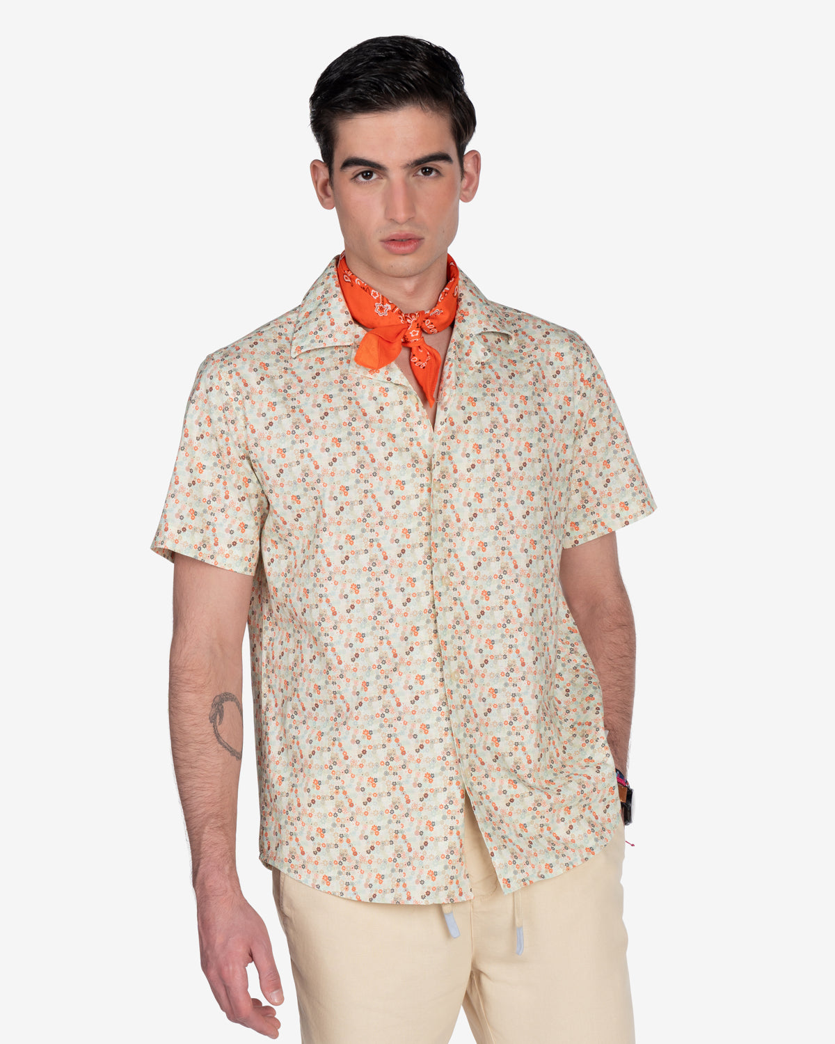 Harper & Neyer Camisa de Hombre de manga corta Harper Flower