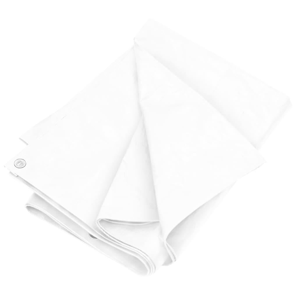 vidaXL Lona HDPE blanco 180 g/m² Multitalle