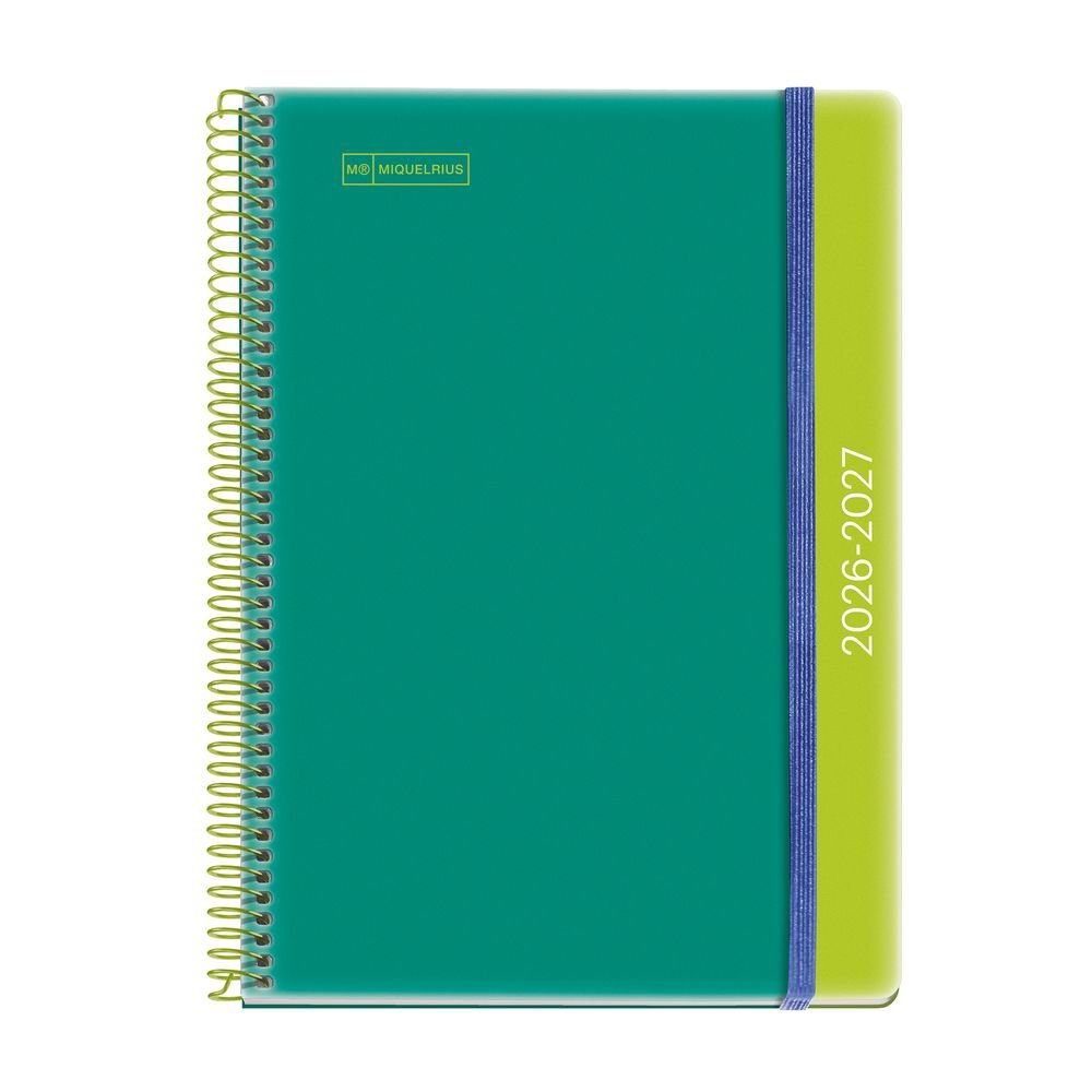 MIQUELRIUS AGENDA ESCOLAR PLUS S/V DUO GREEN-LIME 2026-27 DUO