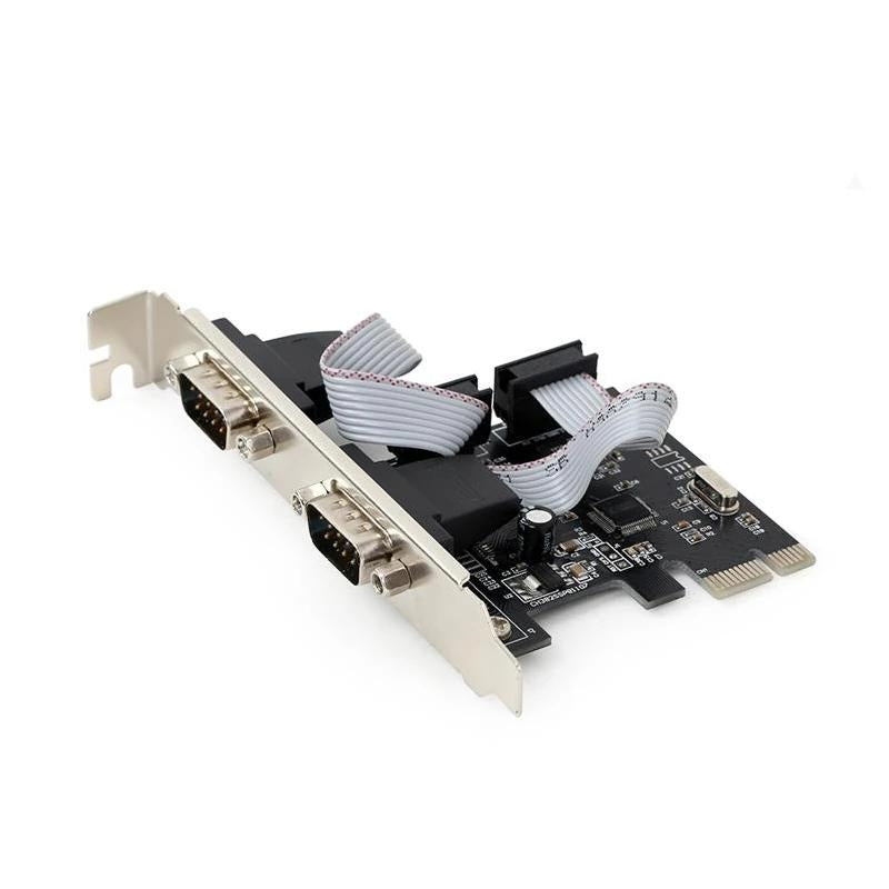 Tarjeta Serial PCIe Gembird SPC-22 RS-232 2 Puertos Perfil Bajo