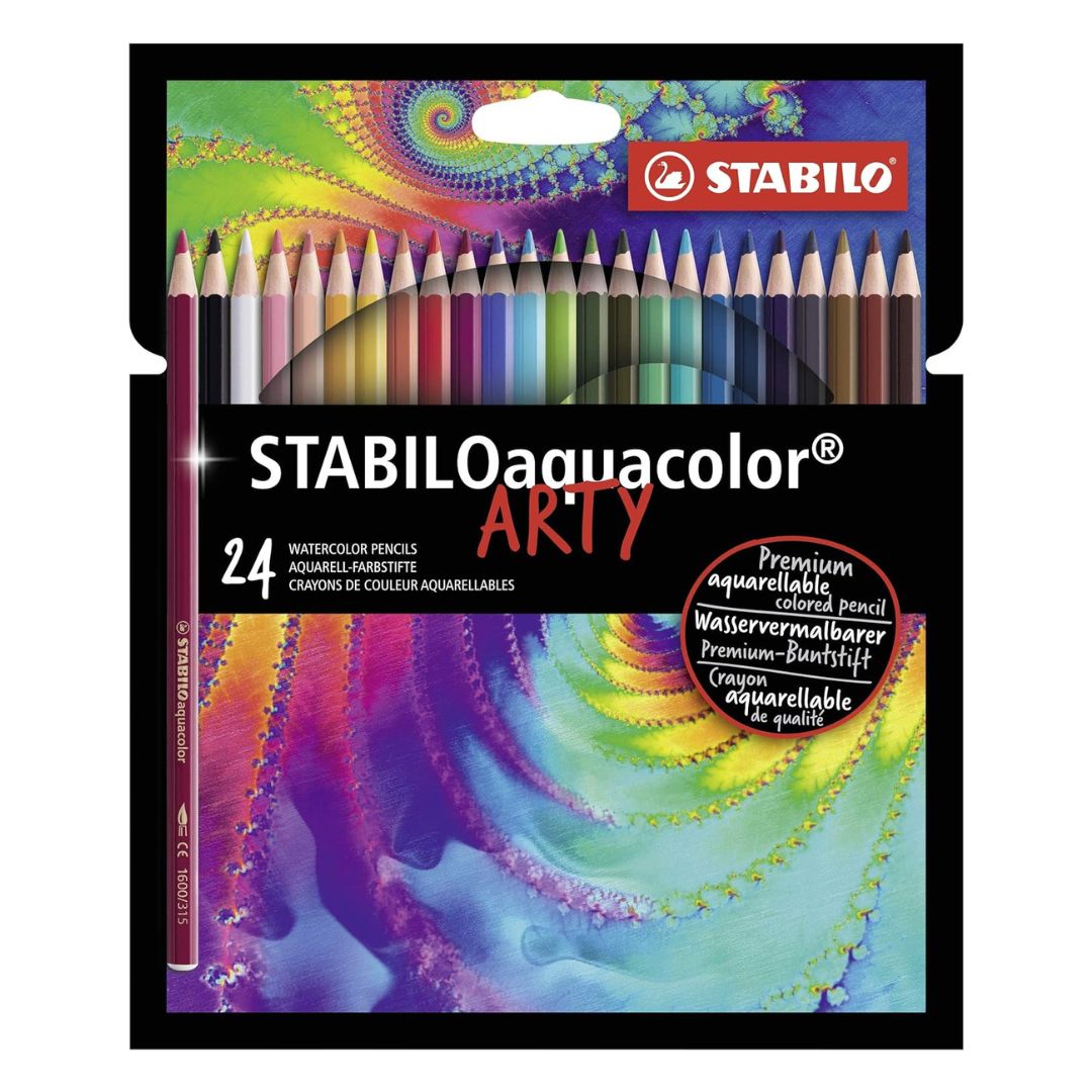 LAPICES COLORES STABILO AQUACOLOR ARTY 12/24 UNIDADES