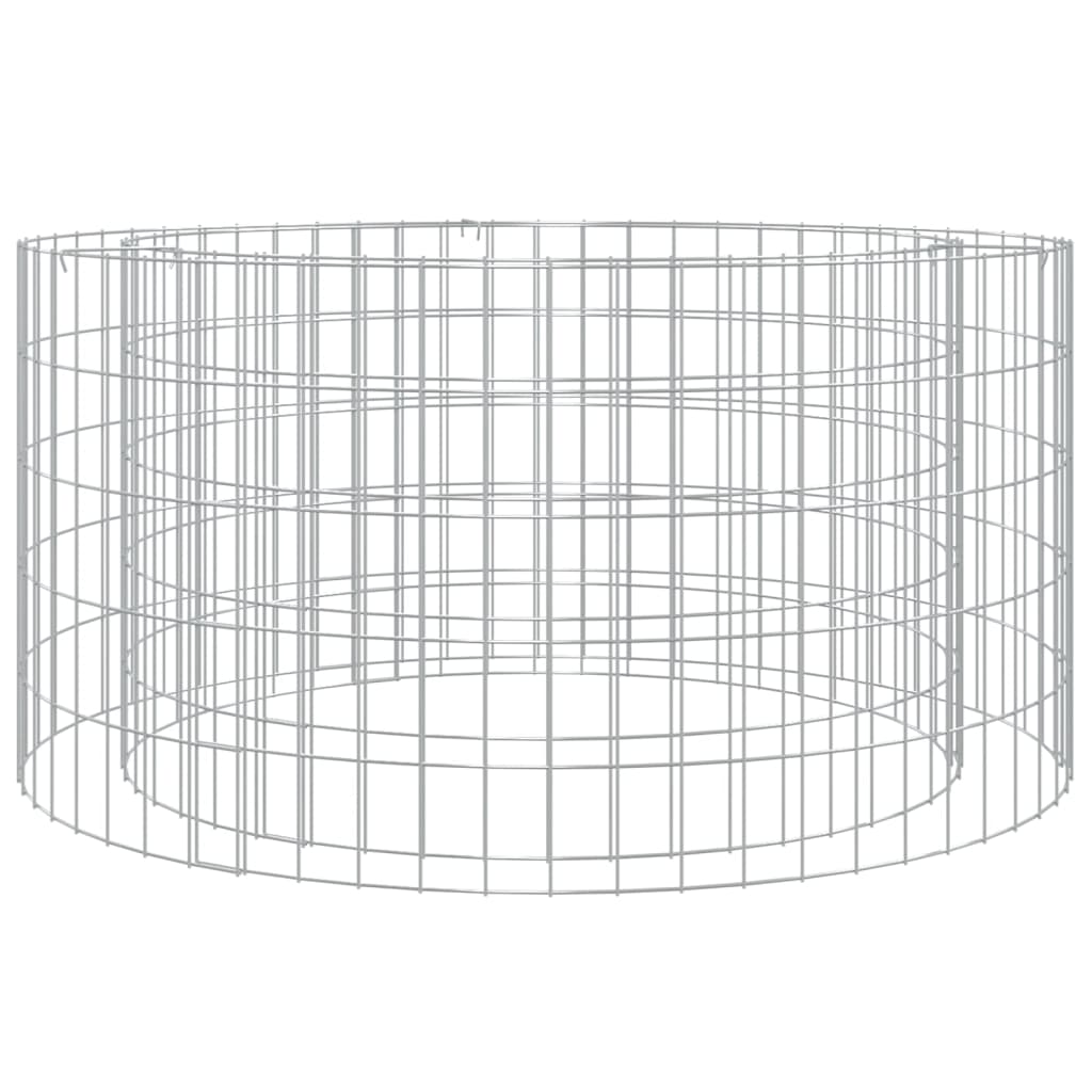 vidaXL Brasero de Gaviones Chimenea Jaula de Piedras Hierro Galvanizado Dimensiones 50 x 50 cm,  50 x 100 cm,  100 x 50 cm y mas
