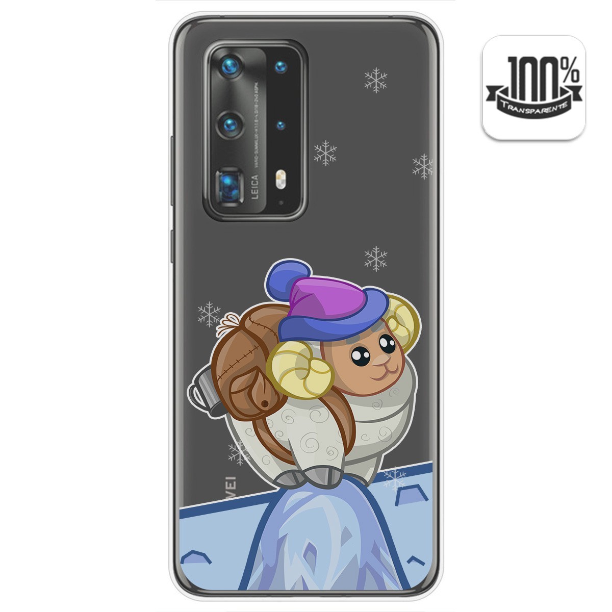 Tumundosmartphone Funda Gel Transparente para Huawei P40 Pro diseño Cabra Dibujos