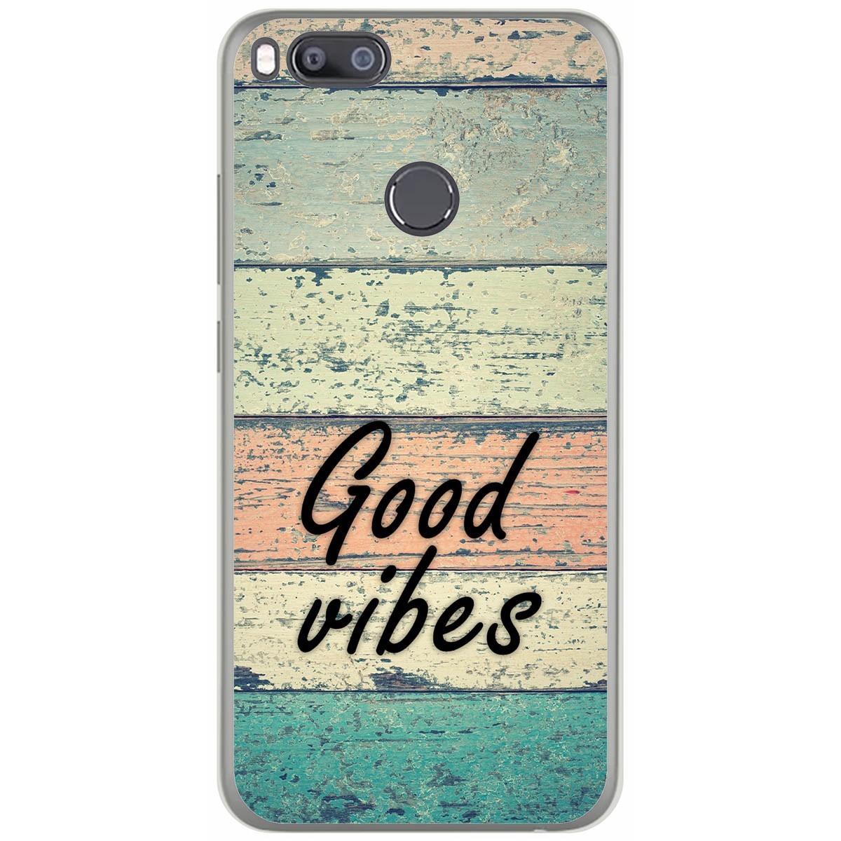 Tumundosmartphone Funda Gel Tpu para Xiaomi Mi 5X / Mi A1 diseño Madera 01 Dibujos