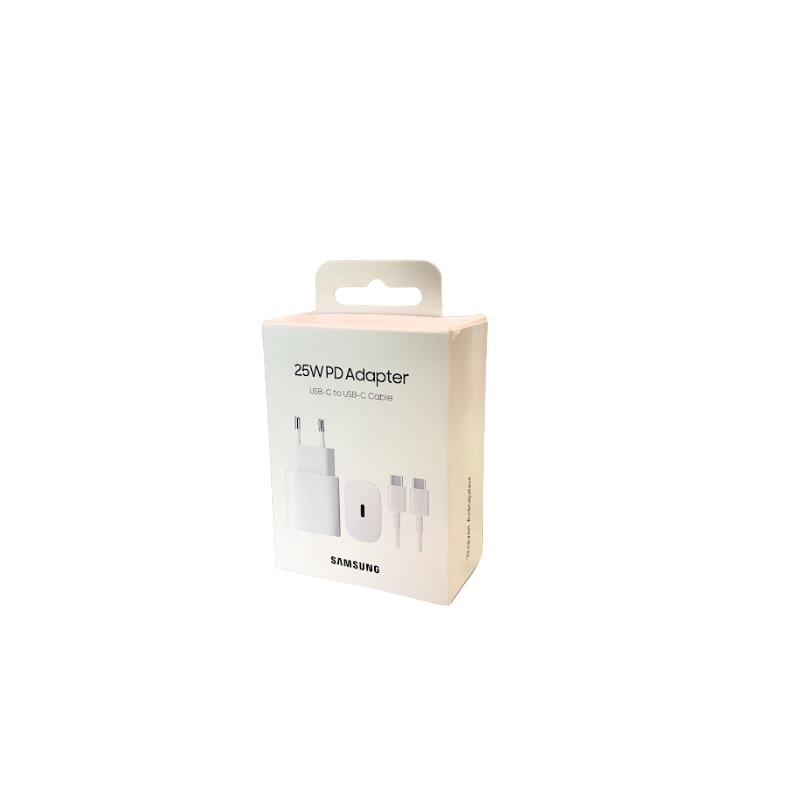 Samsung Cargador 25W USB-C To USB-C Cable Blanco EP-TA800XWEGWW