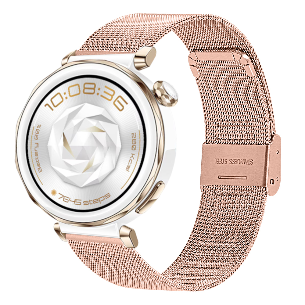 Correa Milanesa para Huawei Watch GT 5 Pro - 42mm / Watch GT 5 - 41mm / Watch GT 4 - 41mm / Garmin Venu 3S, Estilo Italiano Ancho 18mm