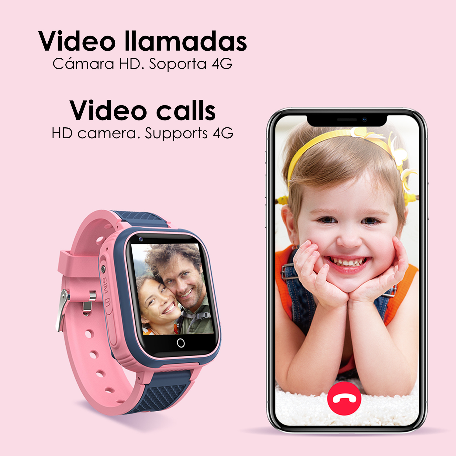 Smartwatch infantil Y90 con cámara de fotos y video, 6 juegos