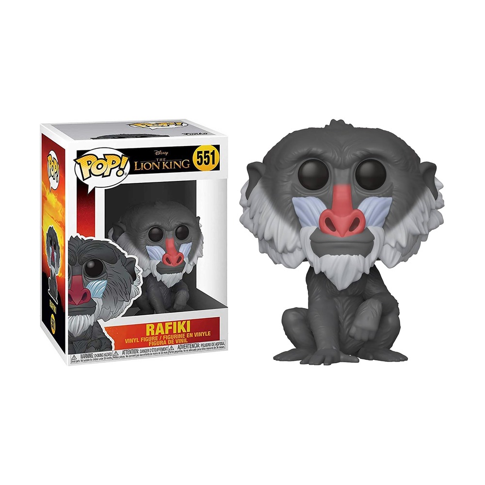 FUNKO POP! DISNEY EL REY LEÓN (LIVE) - RAFIKI, 38547, Nº 551, TIENDA CON LICENCIA OFICIAL, FIGURA, JUGUETE, CABEZÓN, VINILO, MUÑECO, PELÍCULA, SELVA, MANDRIL