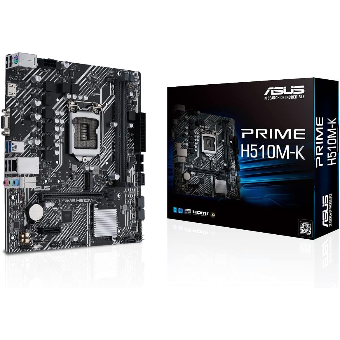 Pb Asus 1200 Prime H510m-k M-atx/2xddr4/4xsata6/1xusb 3.2/1