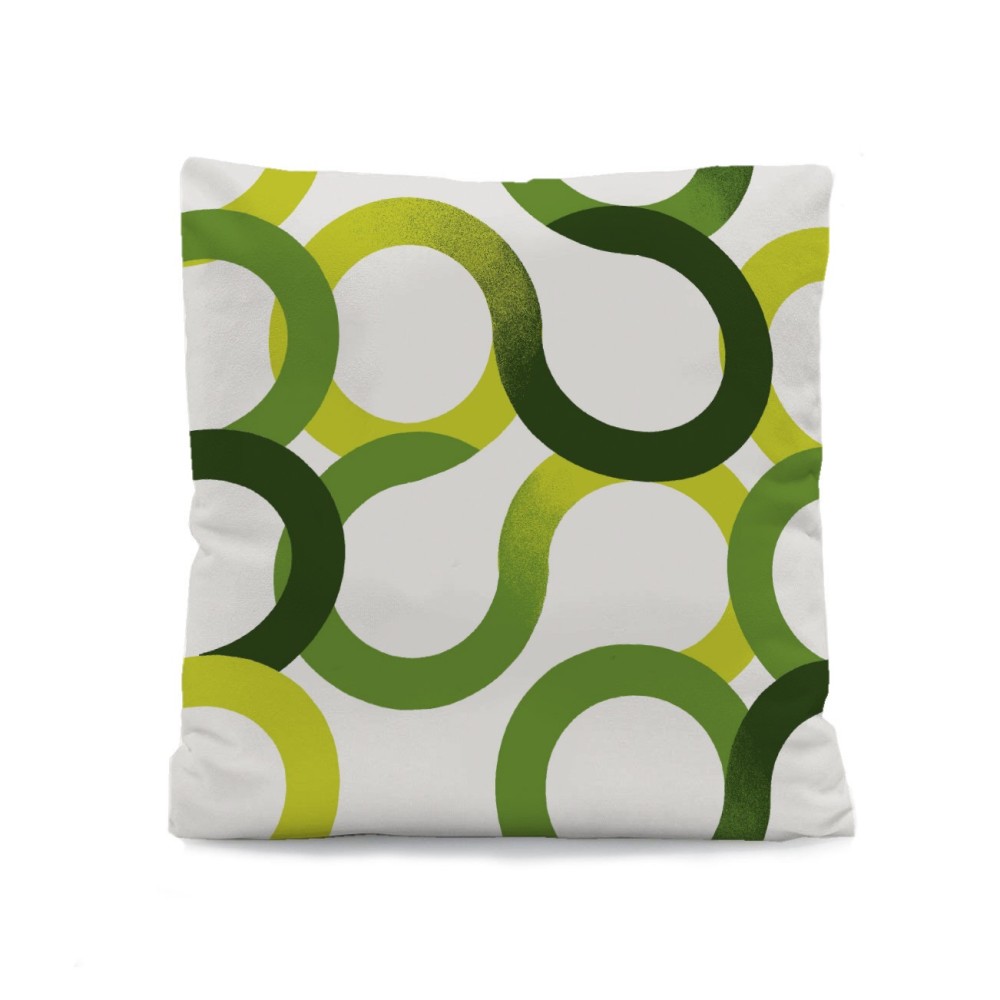SABANALIA - Cuadrante decorativo modelo Aros (Disponible en varios colores) - medida 50 x 50 - Tejido Loneta 180 grs/m².