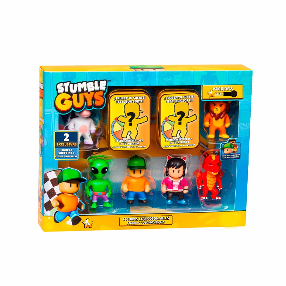 Pack 8 Figuras Stumble Guys.