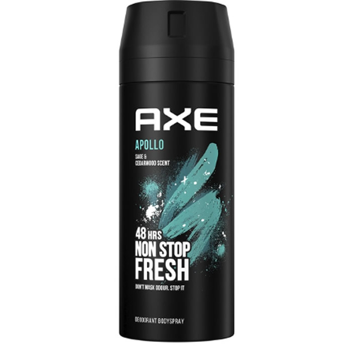 Axe Desodorante Bodyspray Fresh Apollo Salvia y Madera de Cedro 48h Spray 150 Ml