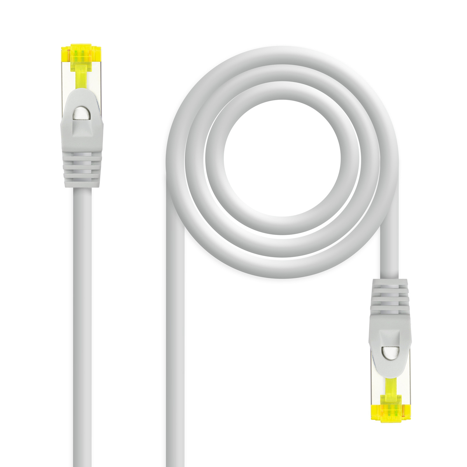 Cable de Red Nanocable RJ45 Cat6a S/FTP CU LSZH 1m Gris 100% Cobre