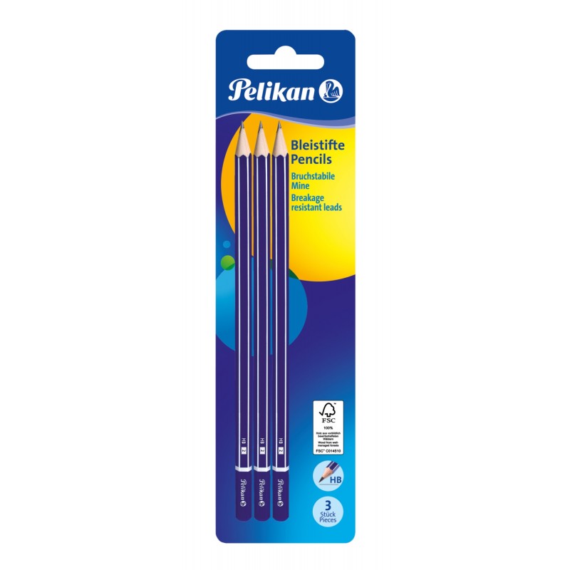 Pelikan - 978841 lápiz de grafito HB 3 pieza(s) 978841