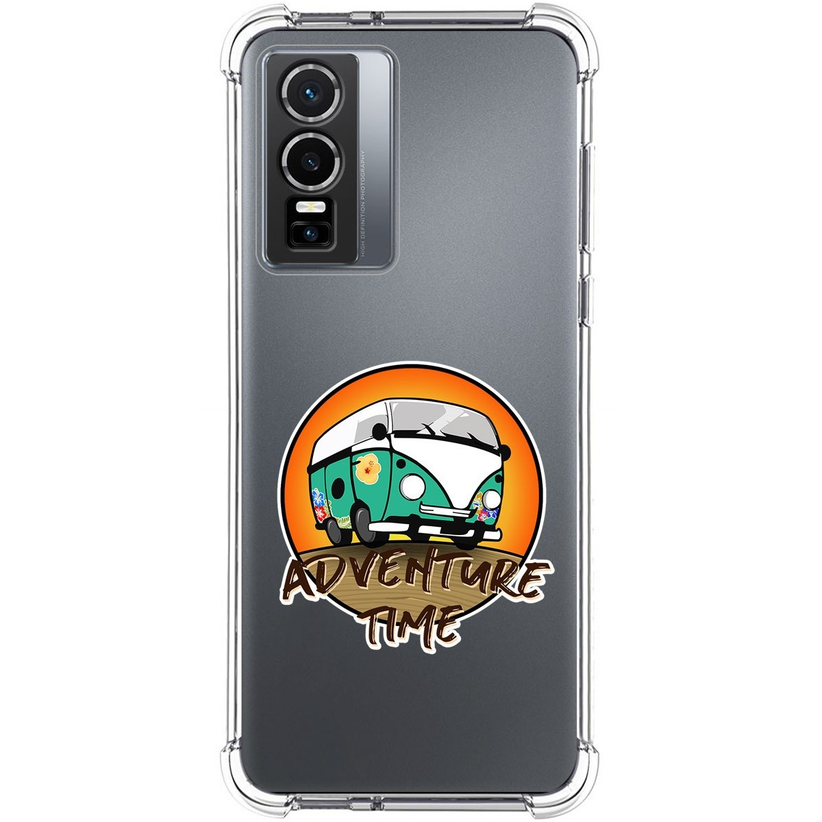 Funda Silicona Antigolpes para Vivo Y76 5G diseño Adventure Time Dibujos