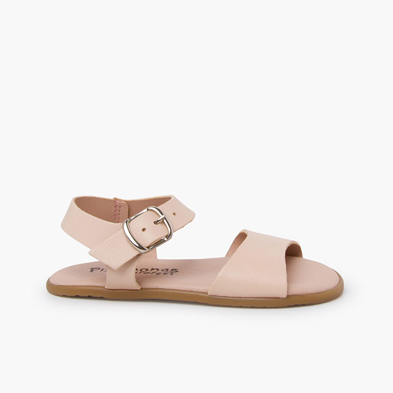 Pisamonas Sandalias barefoot lisas hebilla