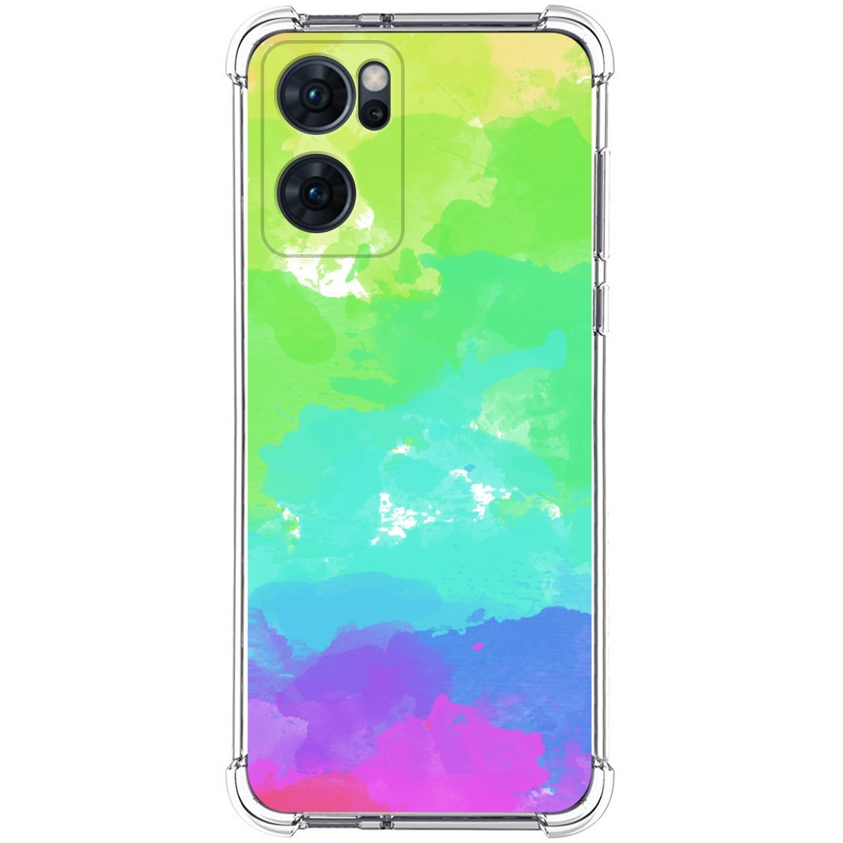Funda Silicona Antigolpes para Oppo Find X5 Lite 5G diseño Acuarela 03 Dibujos