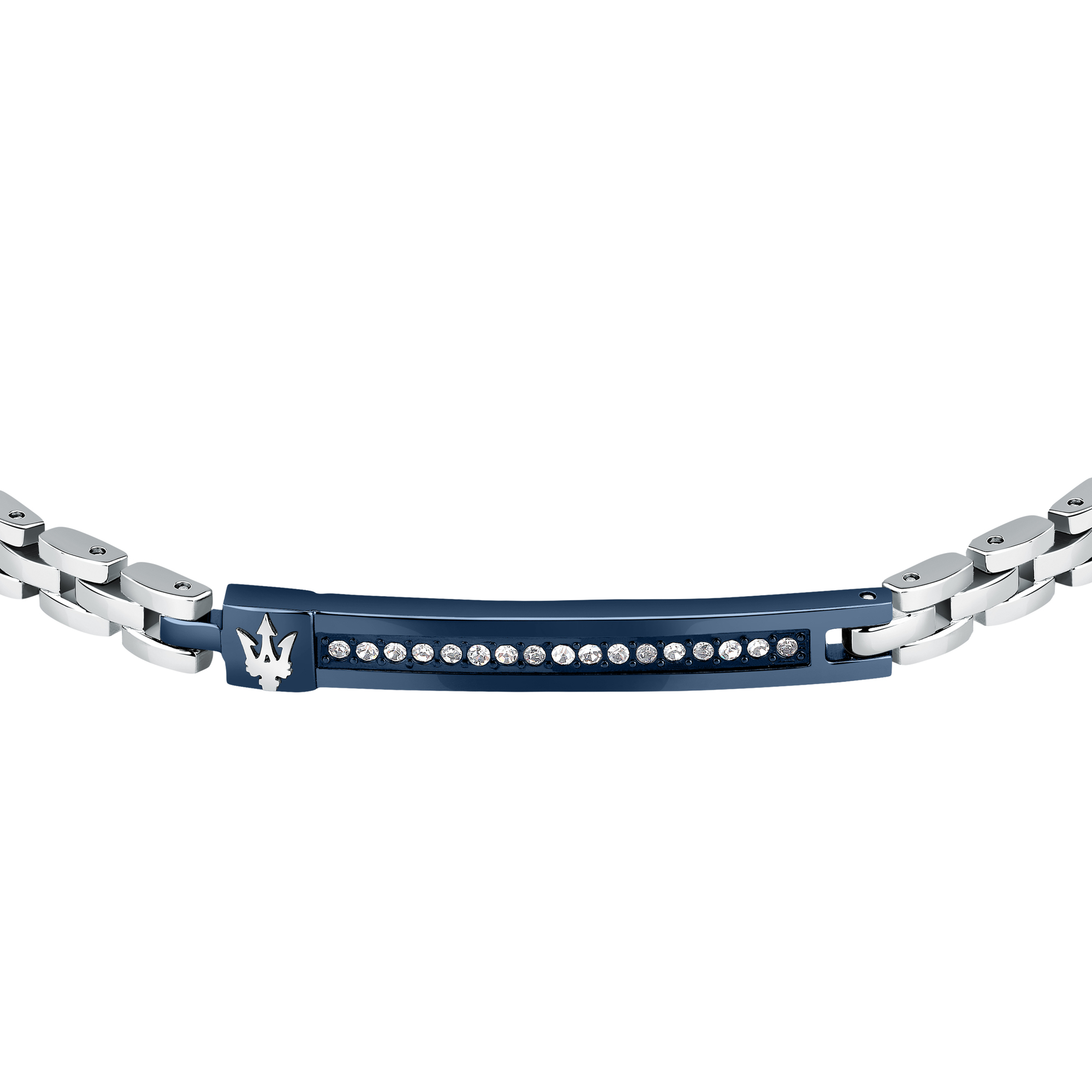 MASERATI Pulsera para Hombre en Acero, Cristales, Colección Iconic - JM224AVD40