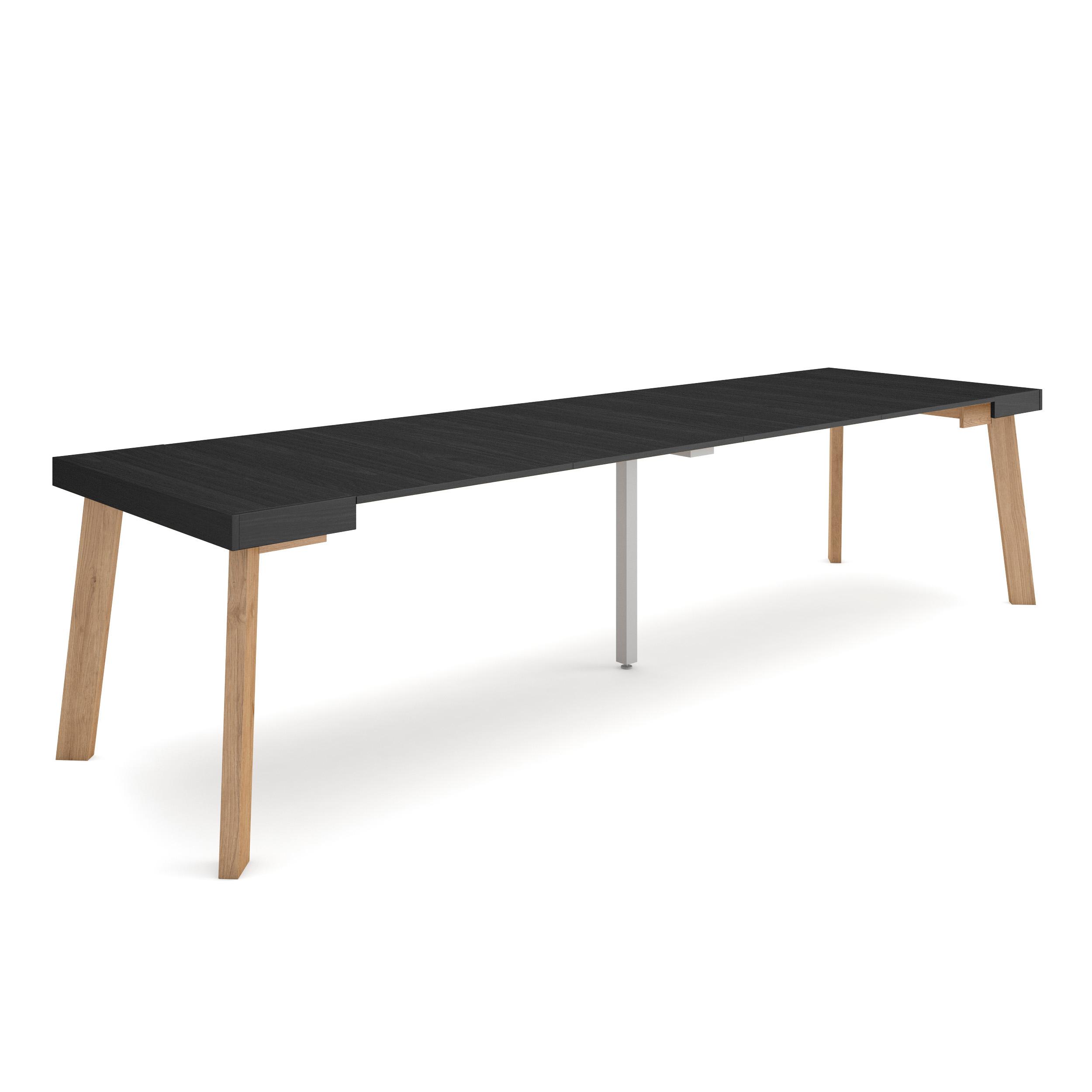 Skraut Home, Mesa Consola Extensible, Mesa Auxiliar, Tapa, 58/302x90x73cm, Práctica y Versátil, Estilo Moderno, Fácil Montaje