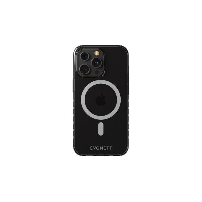 Cygnett Orbit para iPhone 13 Pro (6,1 Pulgadas) - Negro Transparente - Compatible con MagSafe