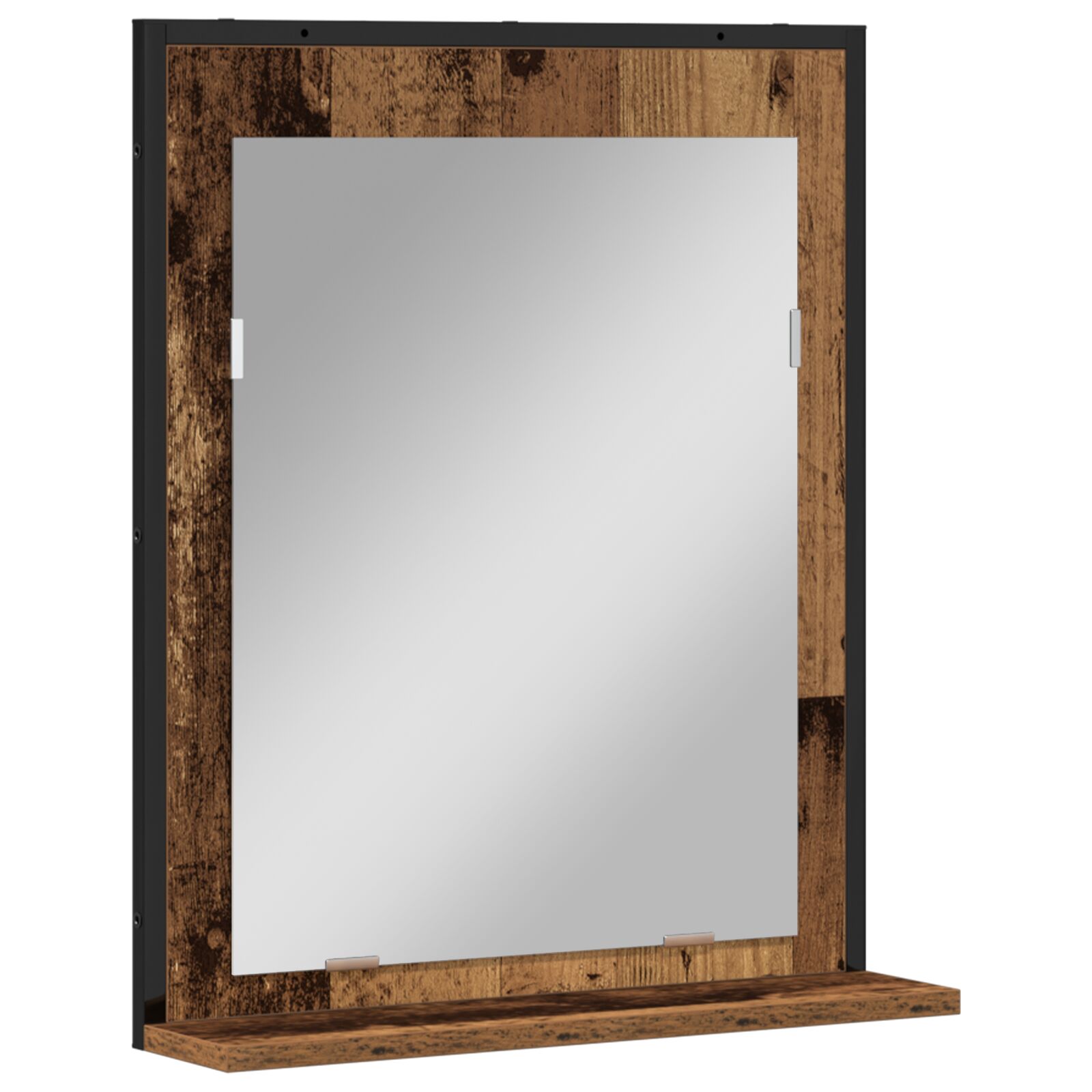 Espejo de baño vidaXL madera envejecida 50x12x60 cm madera de ingeniería
