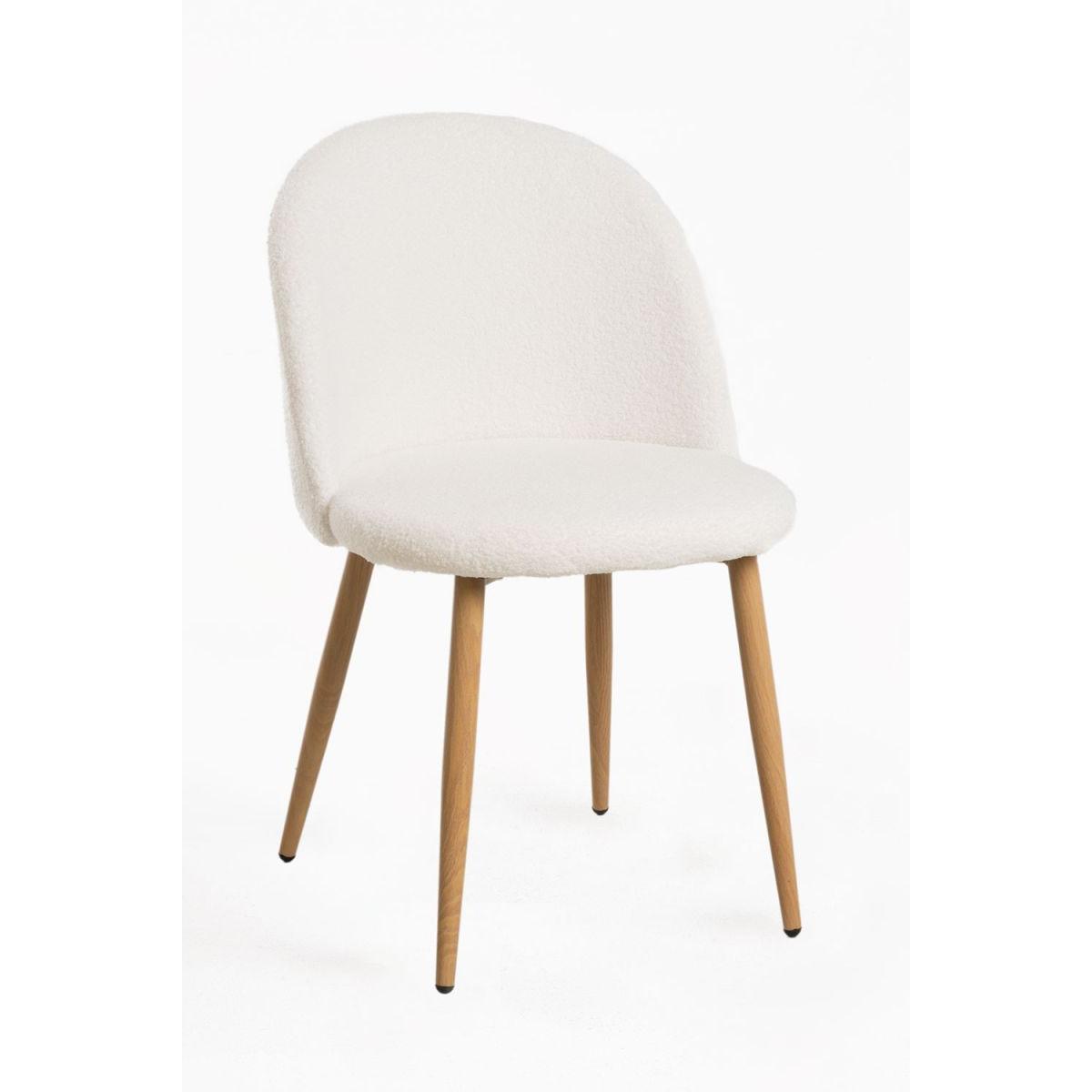 Regalos Miguel - Packs Sillas Comedor - Pack 6 Sillas Vint Borreguito - Blanco