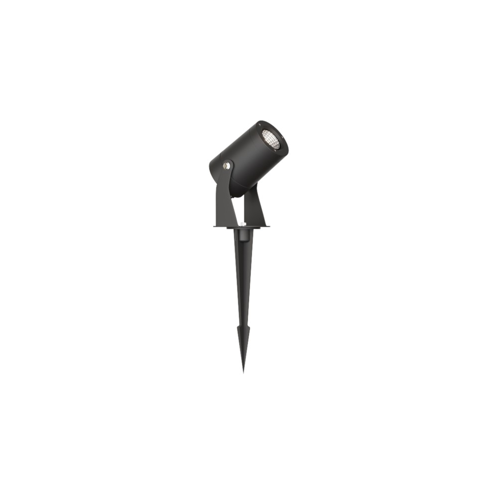 Sair - Foco LED redondo de 10 W IP65 negro 3000 K - Luz de jardín para plantas o setos h36cm - Beneito faure - Beneito & Faure