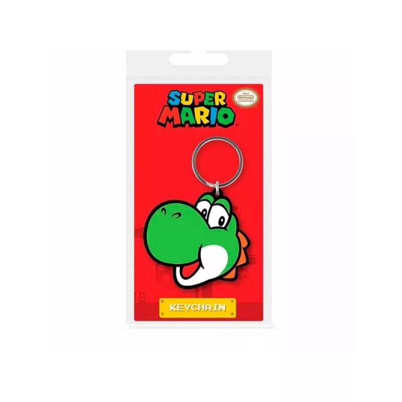 PYRAMID - Llavero Super Mario (Yoshi) - Multicolor - Material caucho de calidad - Regalo original: seguro que puedes mimarte a ti mismo, pero también es mejor mimar a otra persona, estos llaveros son el pequeño regalo perfecto