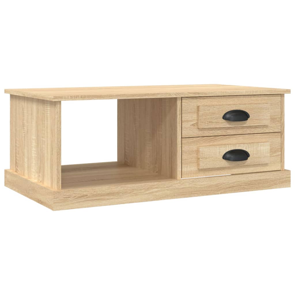 Vidaxl Mesa de Centro Madera Contrachapada 90x50x35 Cm Blanco