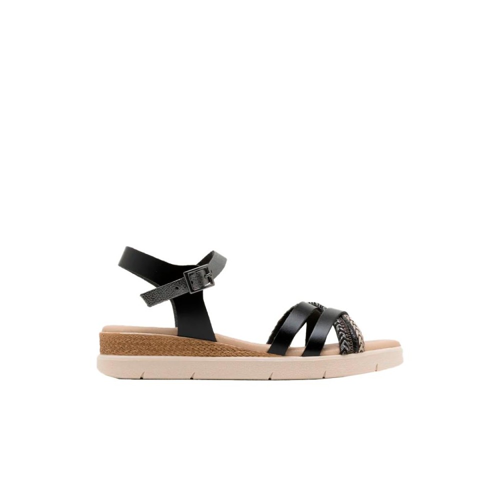Sandalias Planas Porronet 3278 Mujer Negro