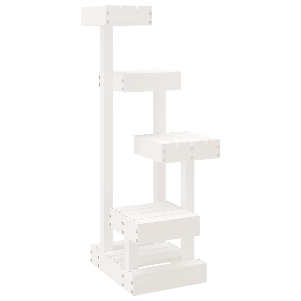 vidaXL Árbol para gatos 45,5x49x103 cm torre para gatos Color Natural,  Blanco,  Marrón cera y mas