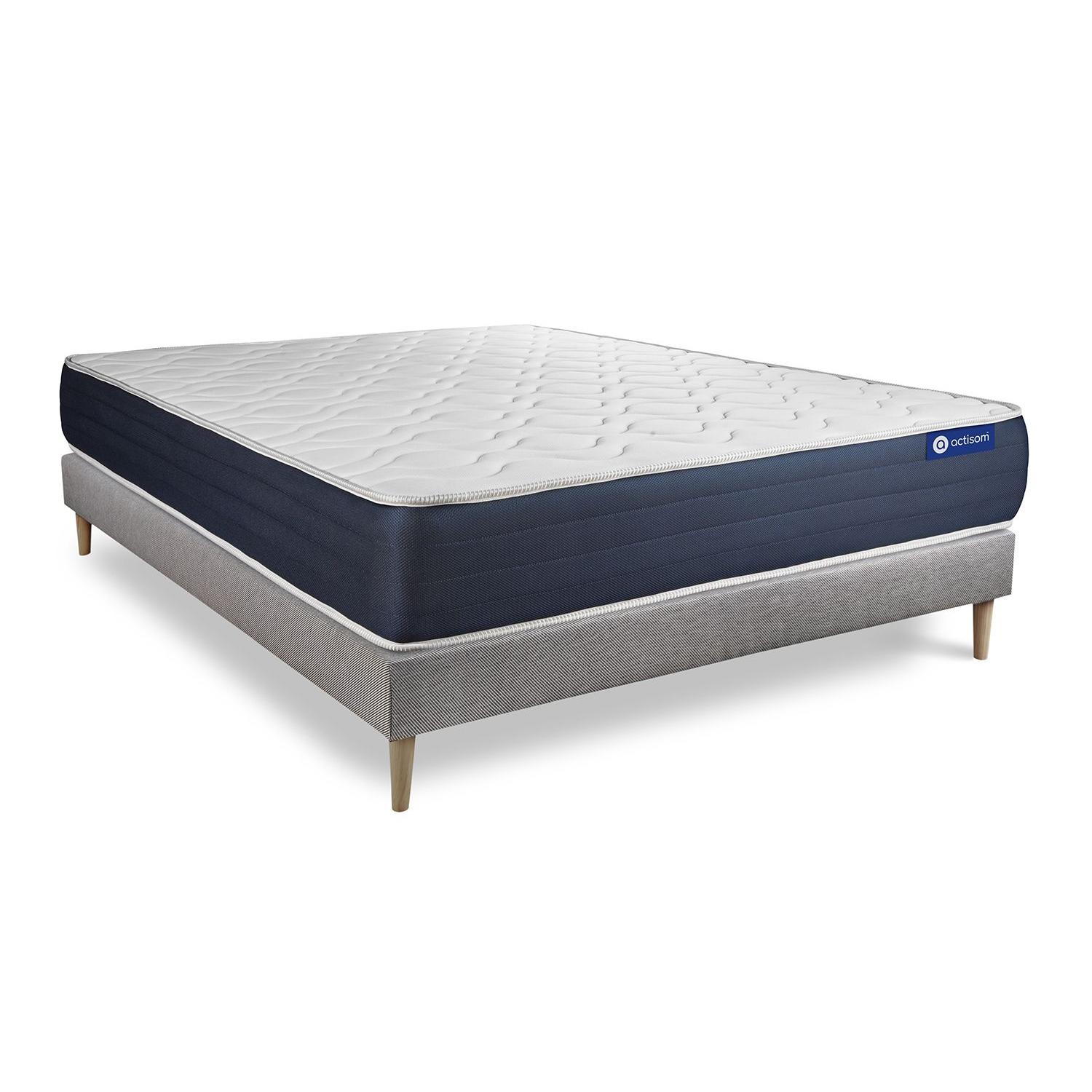Pack colchón Actimemo sleep 150x195cm + Somier, espuma viscoelástica, 5 zonas de confort
